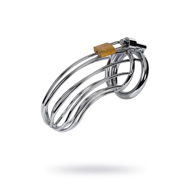 Metal Silver Birdcage Cock Cage