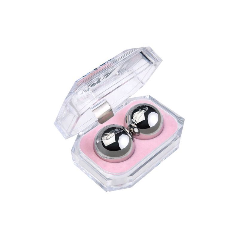 Metal Silver 2 Pc Vaginal Balls 3Cm