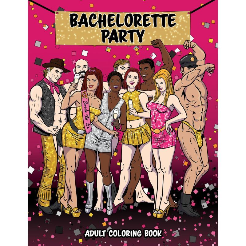 Wood  Bachelorette Party Colouring Book