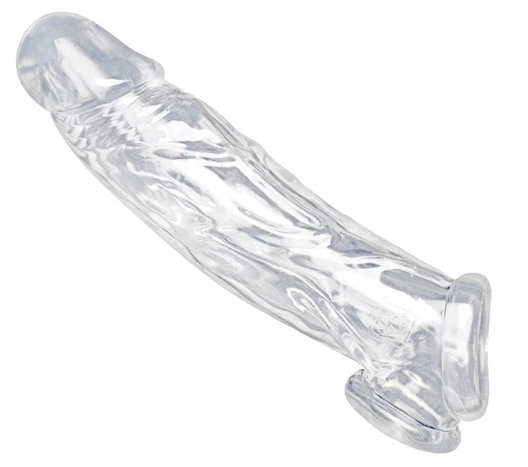 Size Matters Realistic Clear Penis Enhancer And Ball Stretcher