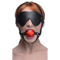 Strict Blindfold Harness W Ball Gag