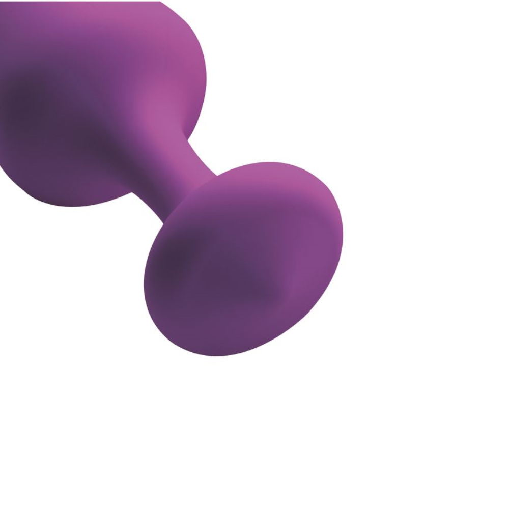 Frisky Purple Pleasures 3 Pc Silicone Anal Plugs