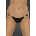 Noir Power Wetlook Panty With Gold Clasp Easy Access