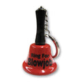 Novelty Ring For Blow Job Mini Bell Keychain