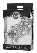 Master Series Rings Fire Stainless Steel Nipple Press Set