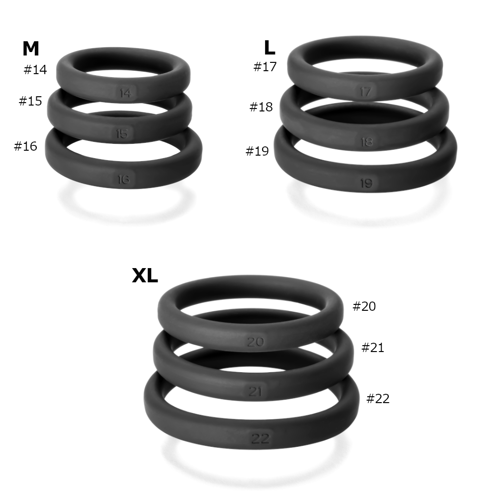 Perfectfit Xact-Fit Silicone Rings Medium 3 Kit - Medium