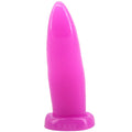 Tongue Shape Anal Plug Black - Purple