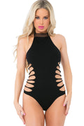 Pink Lipstick Brands Slit N Spin Bodysuit