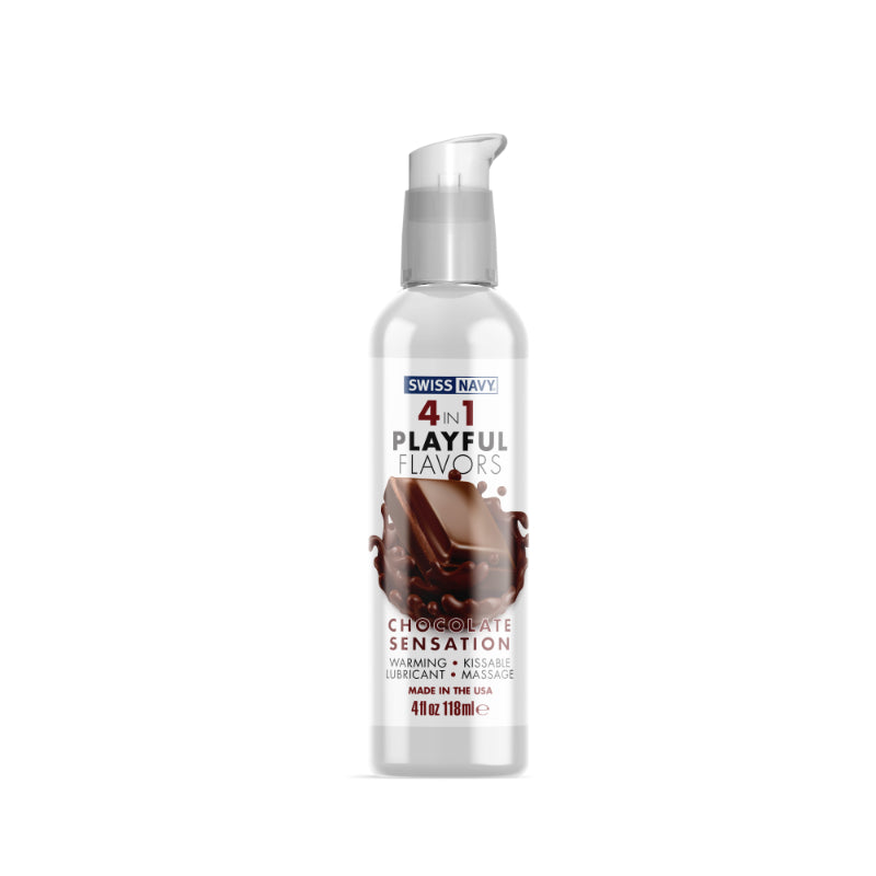 Swiss Navy Brand Playful Flavours 4 In 1 Chocolate Sensation 4Oz/118Ml