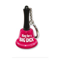 Novelty Ring For A Big Dick Mini Bell Keychain