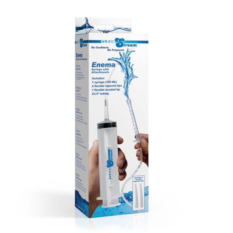 Cleanstream Enema Syringe With Attachments