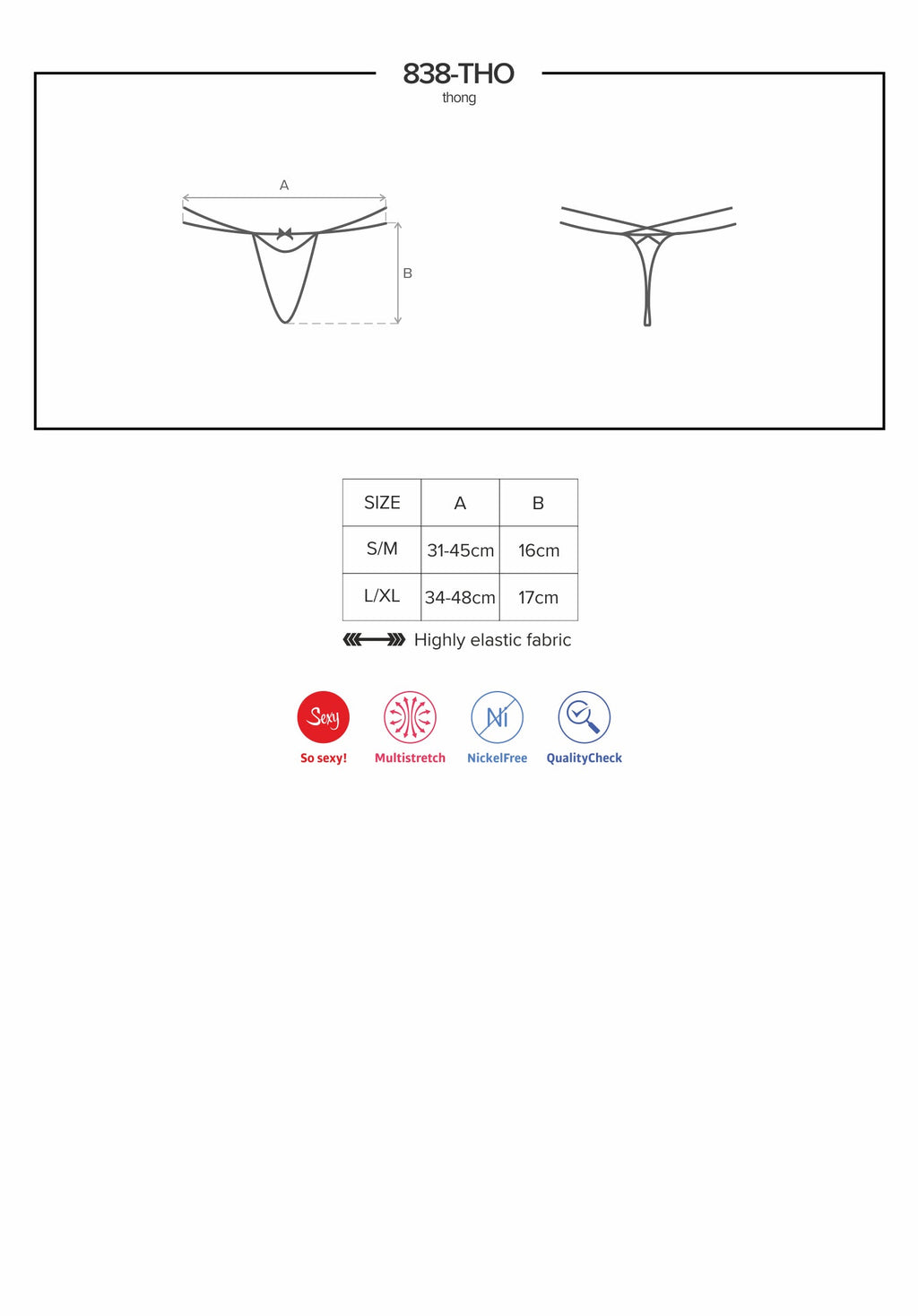 Obsessive Thong 838 Red