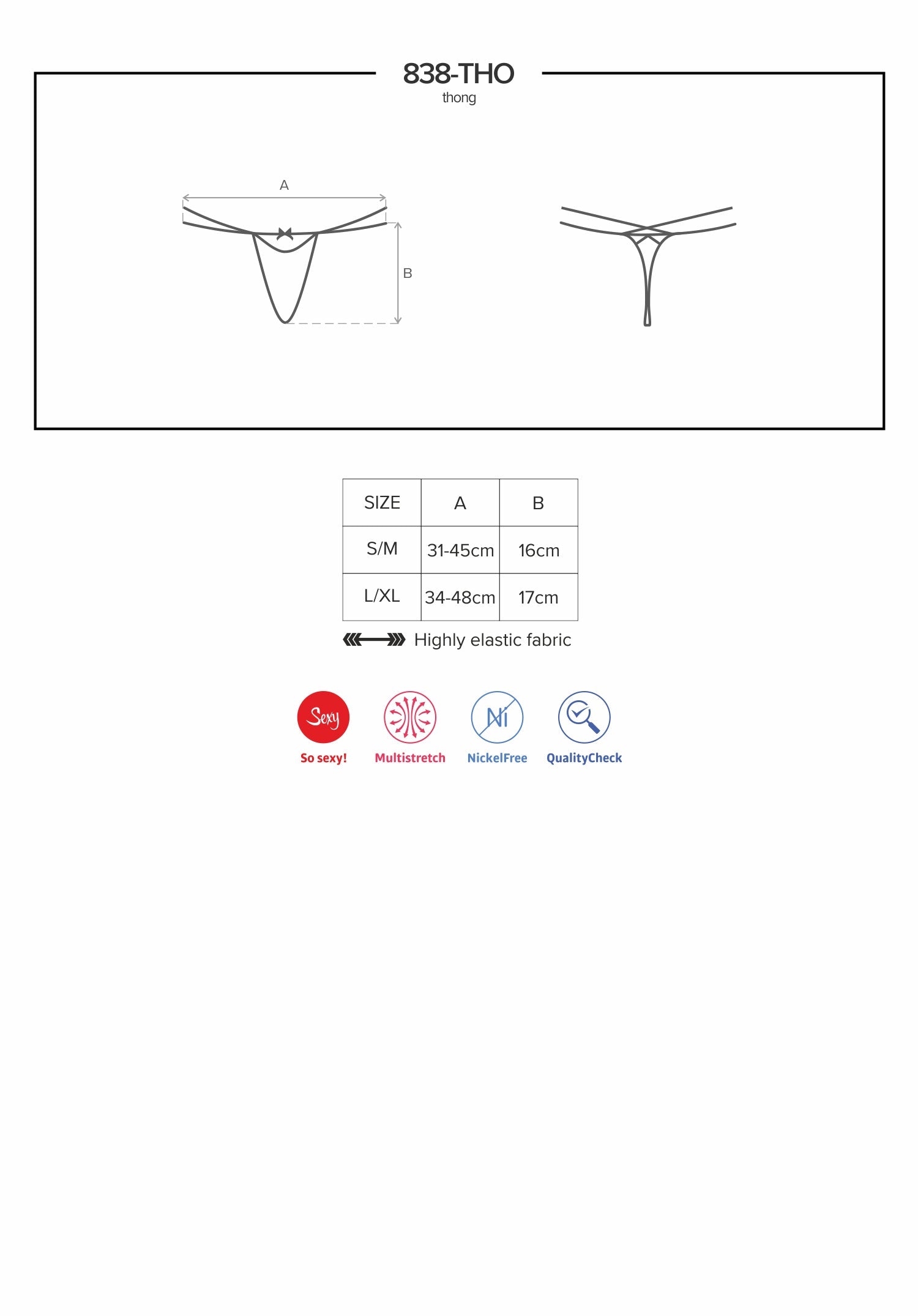 Obsessive Thong 838 Red