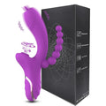 3 In 1 Clit Sucking Vibrator for Women G Spot Vagina Anal Stimulation Female Masturbator - Zd014 Purple