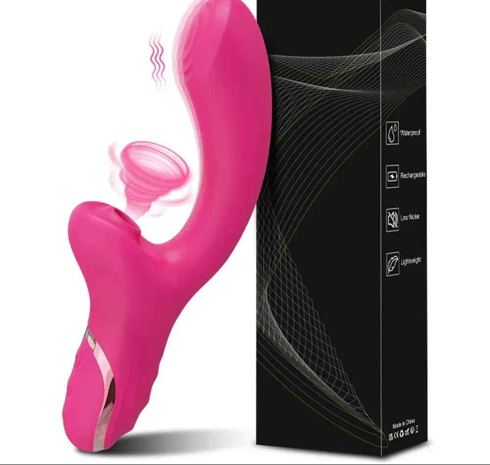 3 In 1 Clit Sucking Vibrator for Women G Spot Vagina Anal Stimulation Female Masturbator - Zd014 Purple