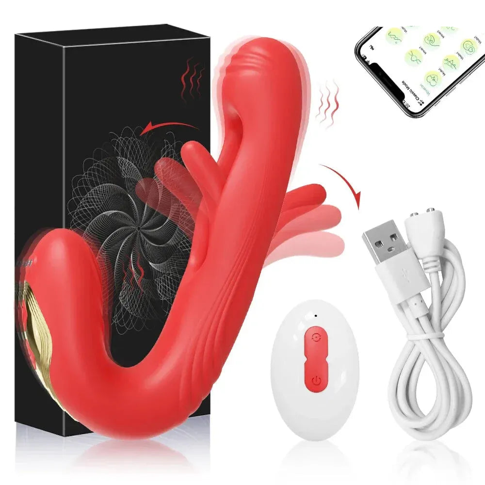 App Controlled Vagina Vibrator for Women Stimulator Masturbation Toy - Red