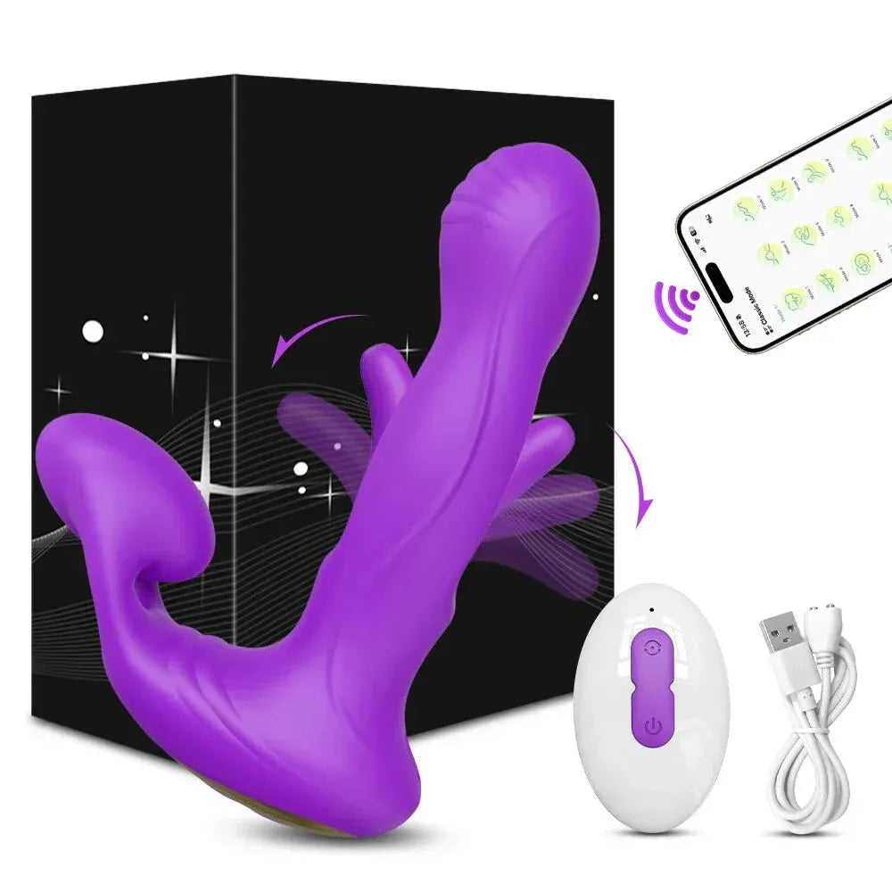 App Controlled Vagina Vibrator for Women Stimulator Masturbation Toy - Red