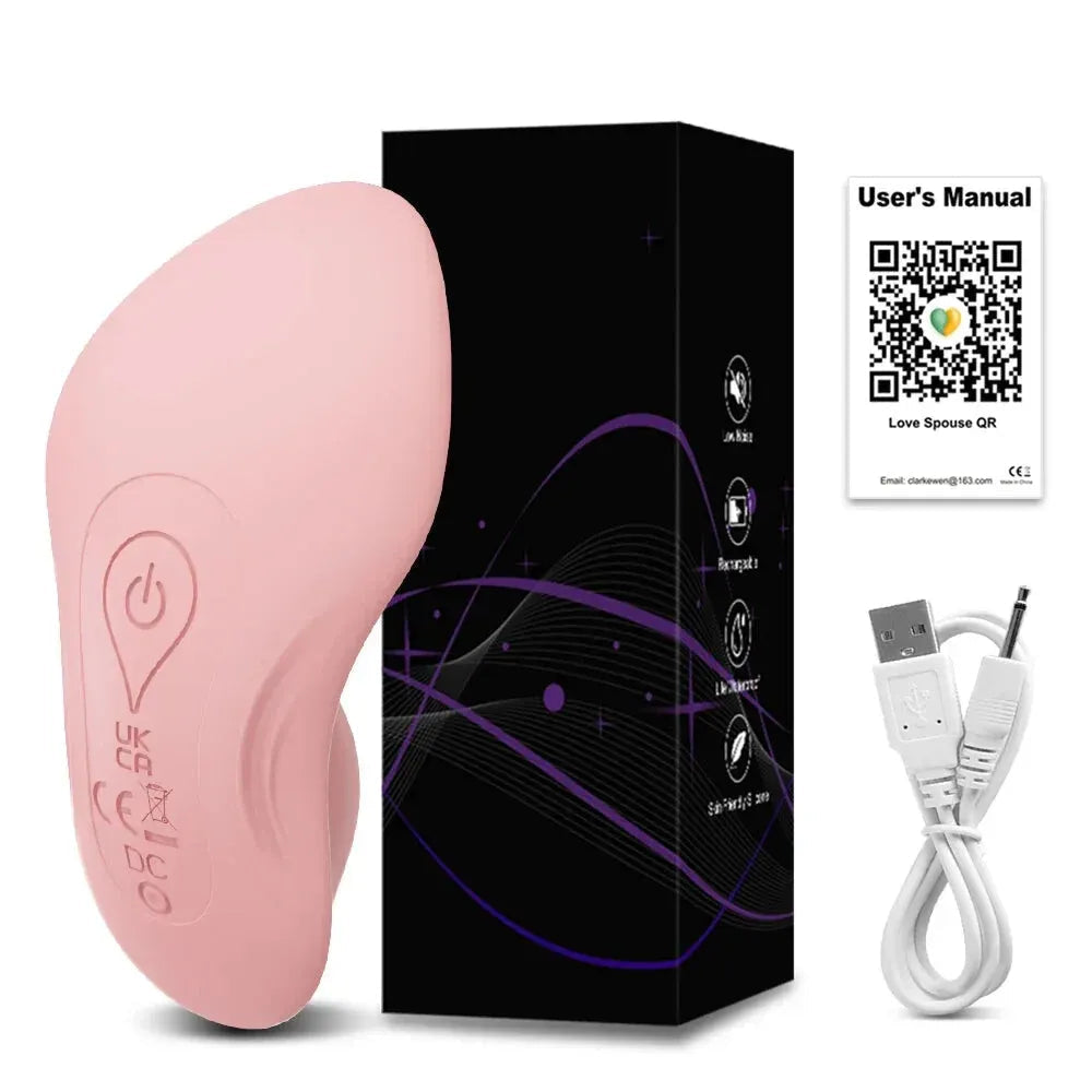 Mini Clit Vibrator for Women Wearable Panties Stimulator App Control for Couples Female Masturbator - Red