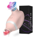 2 In 1 Clit Stimulator Sucking Licking Vibrator for Women - Skin