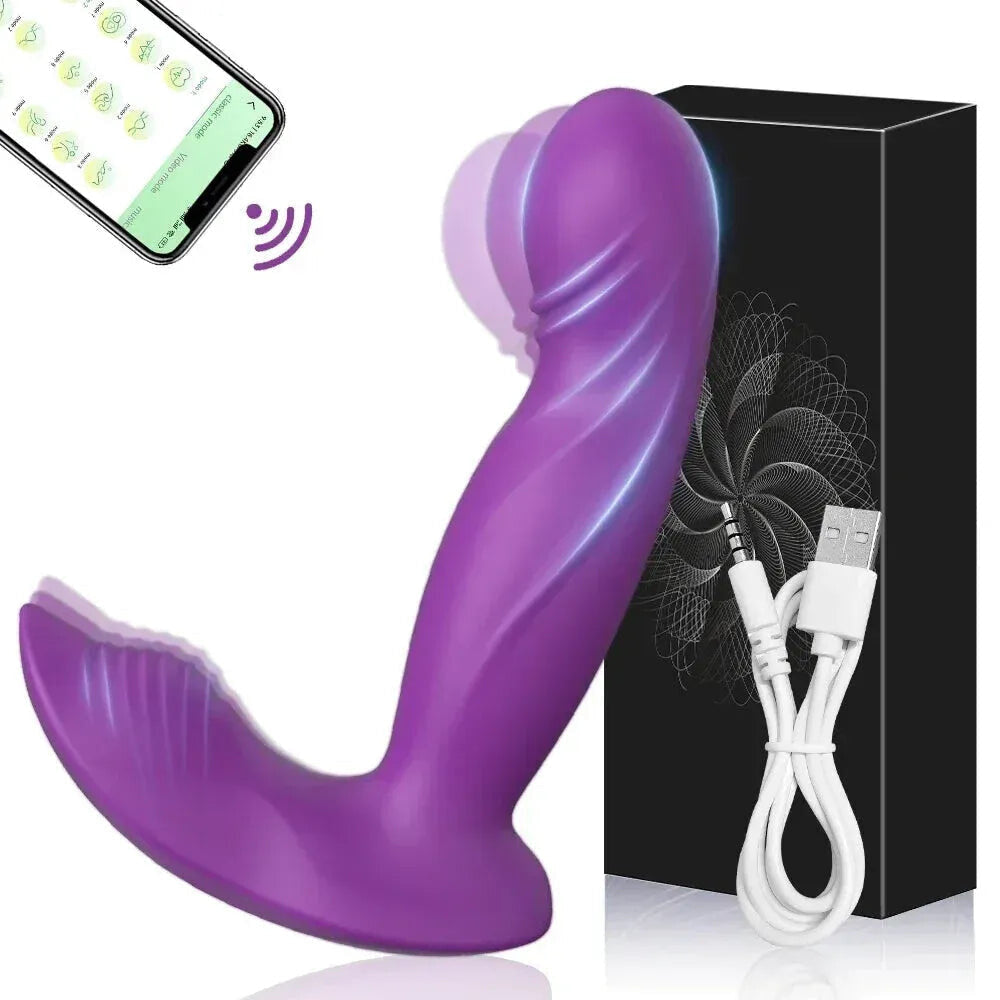 Wireless Wearable Vibrator for Women Stimulator G Spot Pleasure Toy - Purple