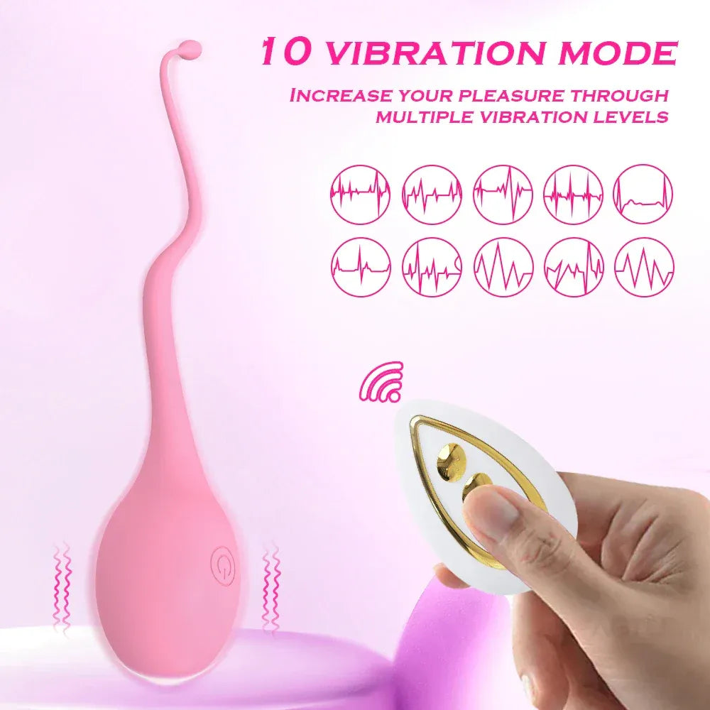 Remote Control Vibrating Love Egg for Women Stimulator G Spot Vibe Couples - Button Control