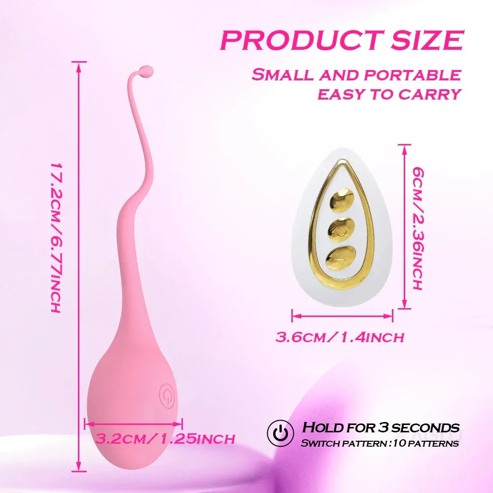 Remote Control Vibrating Love Egg for Women Stimulator G Spot Vibe Couples - Button Control