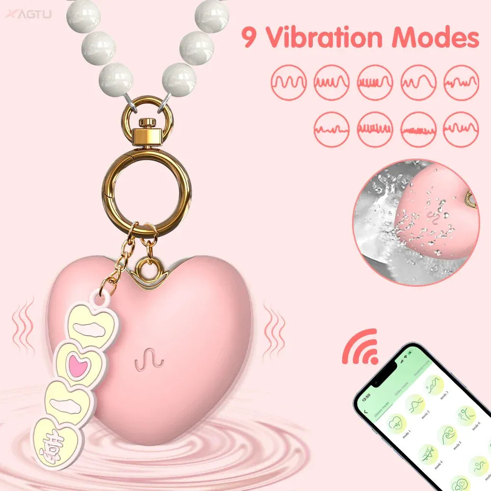 Wireless Stimulator App Controlled Nipple Vibrator for Female Pleasure - Zd097