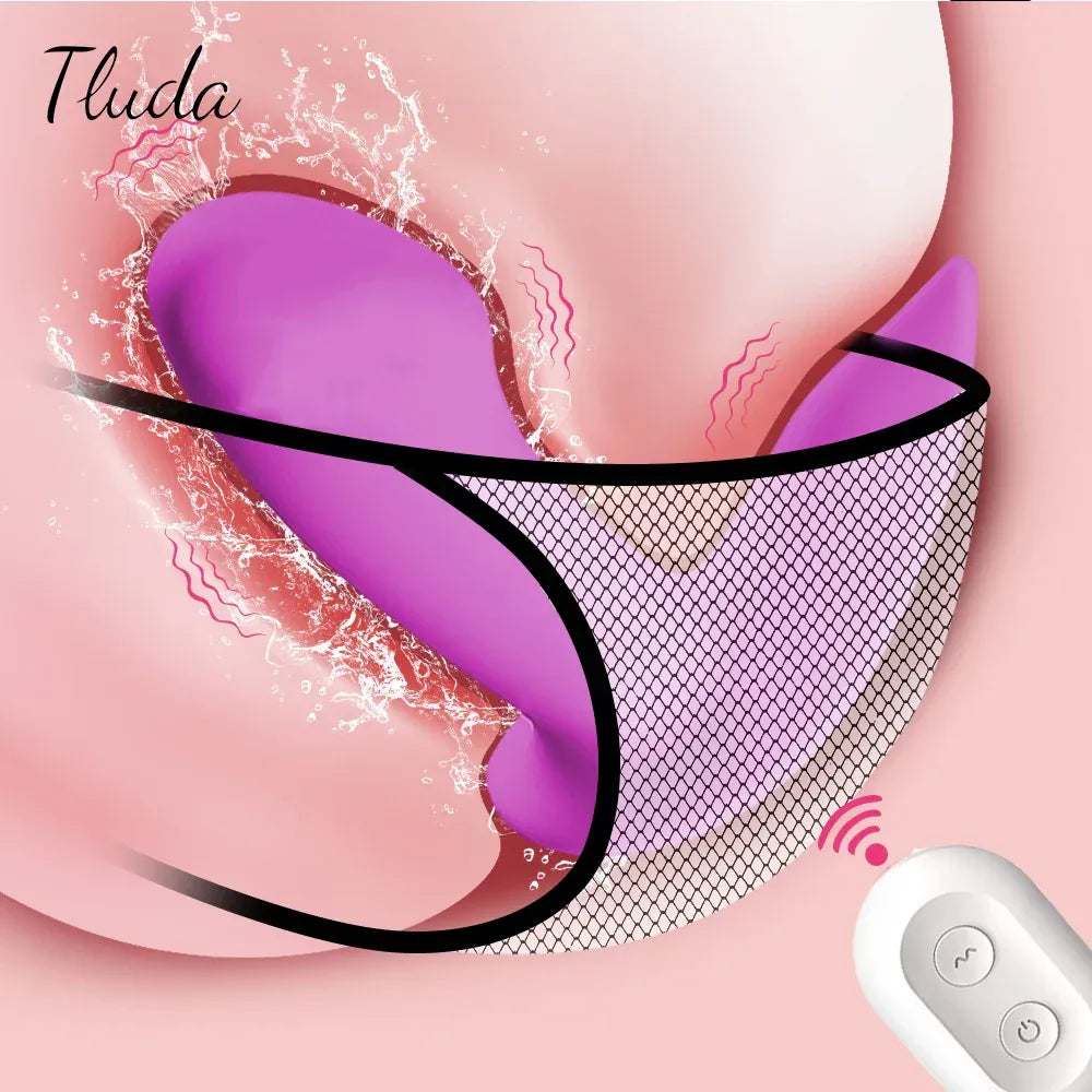 Remote Control G Spot Vibrator for Women Mini Vagina Stimulator for Couples - Purple