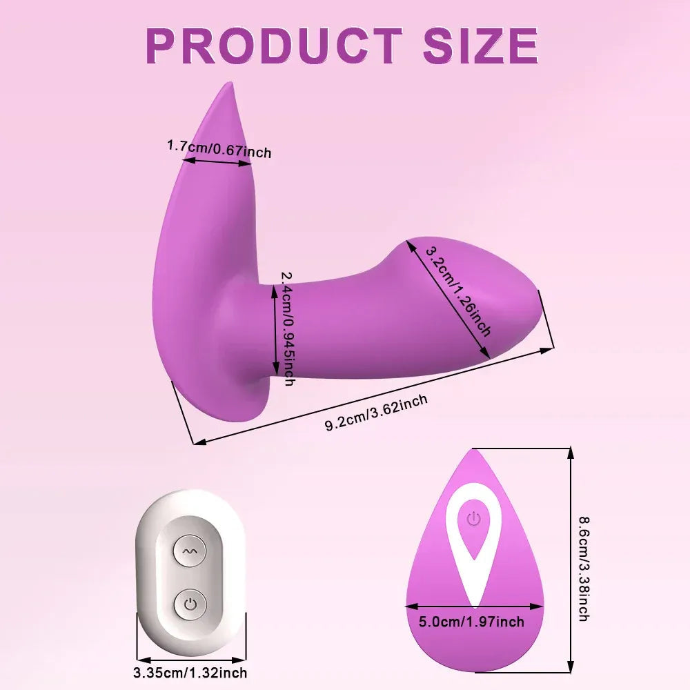 Remote Control G Spot Vibrator for Women Mini Vagina Stimulator for Couples - Purple
