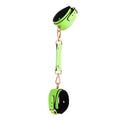 Adjustable PU Leather Bondage Cuff - Wrist/Ankle Restraint, Sold Individually(Luminous green-anklet)