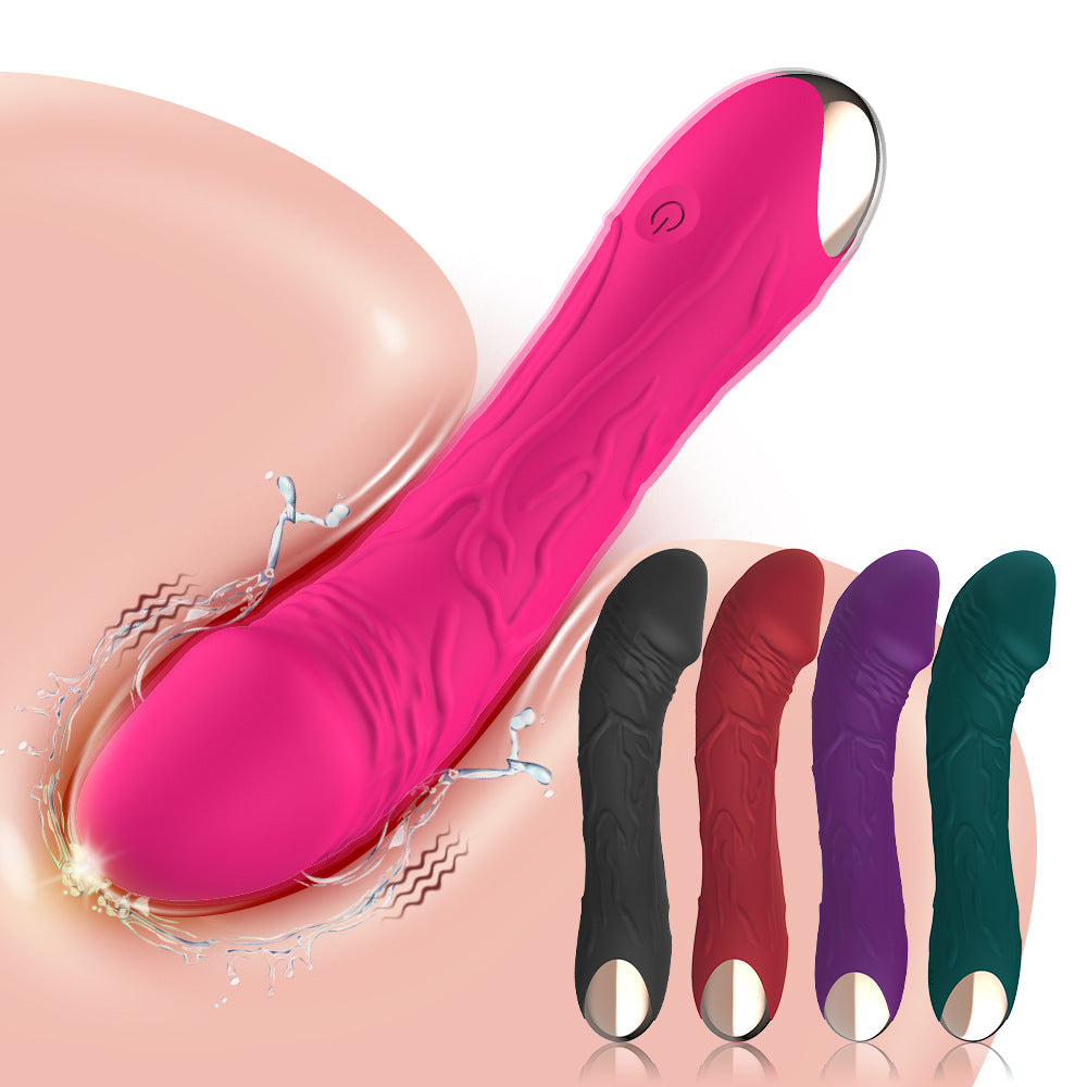 Pink Intense Pleasure G-Spot Vibrator - 20 Speed Rechargeable Silicone Wand with Magnetic Charging