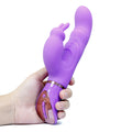 Purple Dual-Action Rabbit Vibrator - Female Pleasure Toy (USB Rechargeable)
